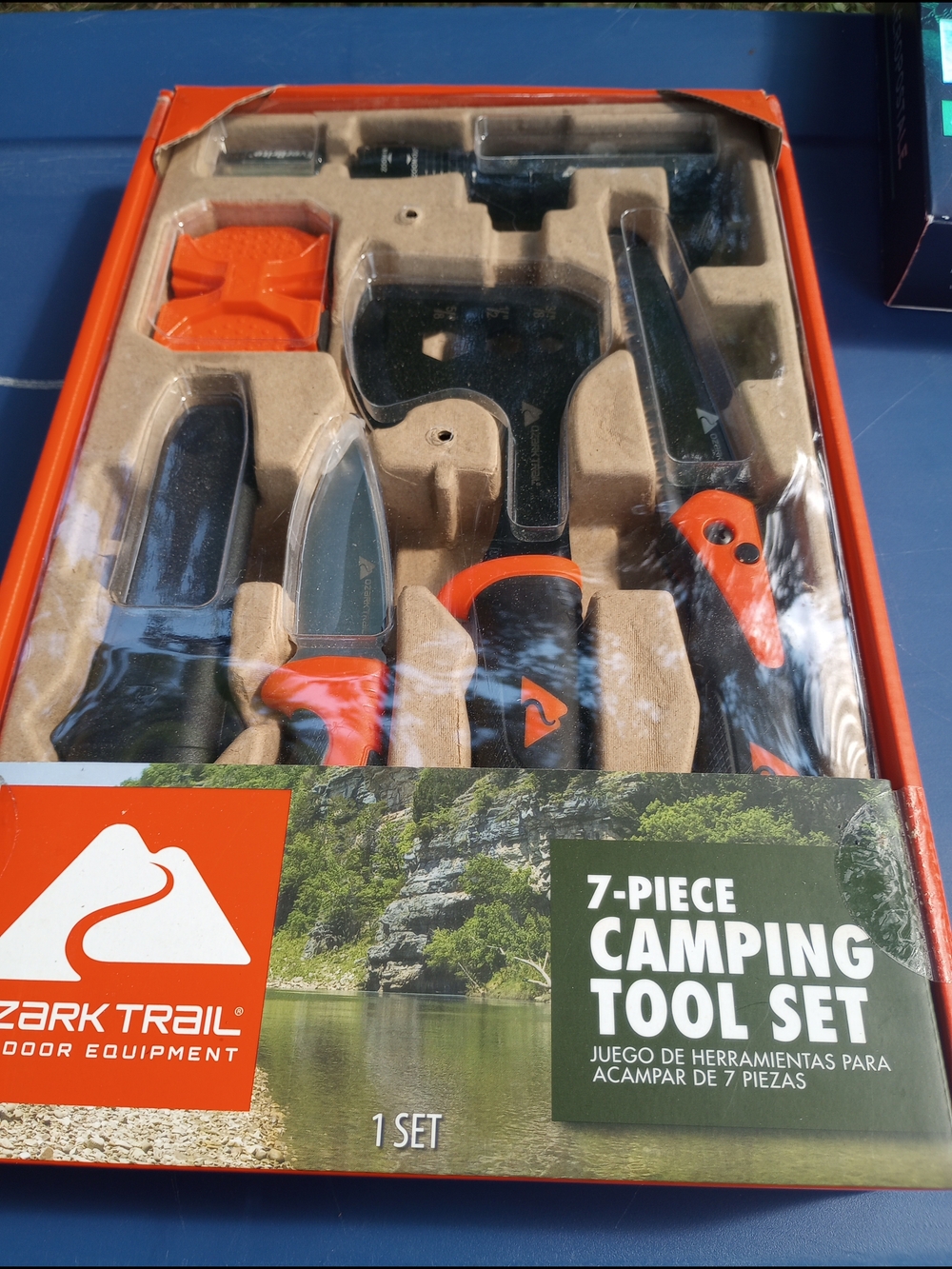 Ozark Trail Black & Orange 7-Piece Camping Tool Set